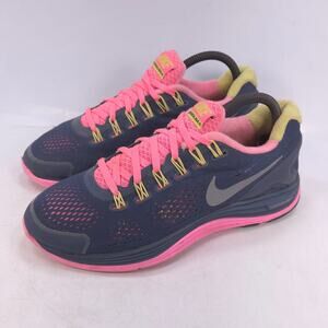 Nike Lunarglide 4 Athletic Running Shoe Womens Size 8 524978-400 Blue Pink